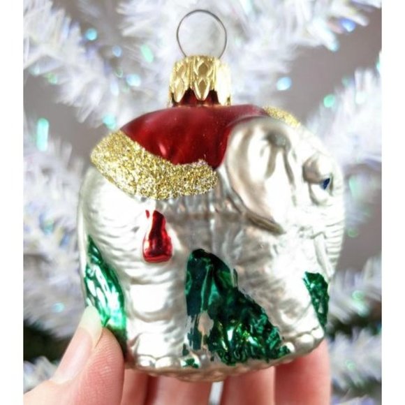 Vintage Retired Inge Glas Elephant Ornament - Picture 5 of 6